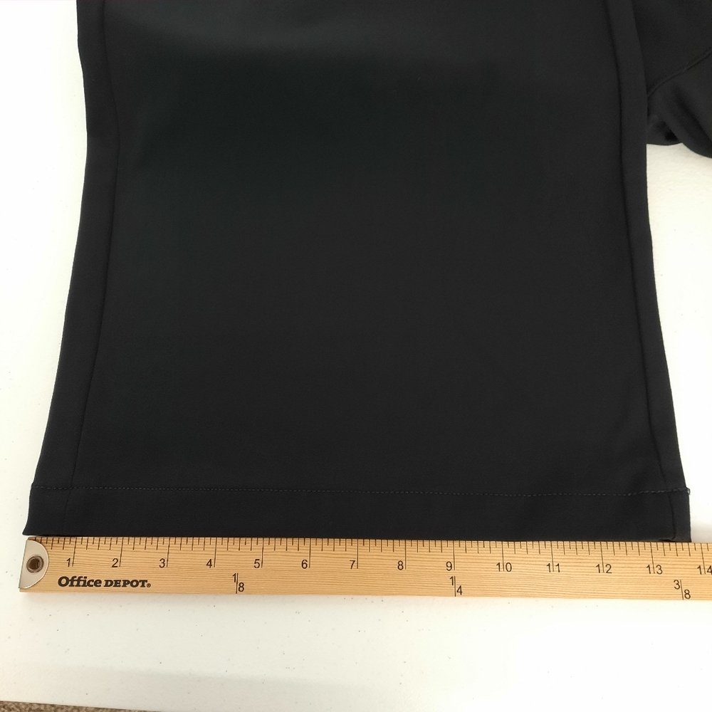 American Eagle LONG Solid Black High Rise Curvy Wide Leg Trousers size 14 - Picture 14 of 14